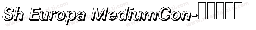 Sh Europa MediumCon字体转换